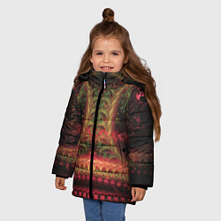 Куртка зимняя для девочки Easy twisting, цвет: 3D-красный — фото 2