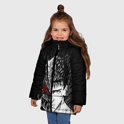 Куртка зимняя для девочки БЕРСЕРК ГАТС И ДОСПЕХИ, цвет: 3D-светло-серый — фото 2