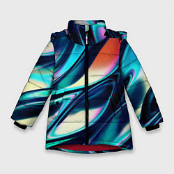 Зимняя куртка для девочки Abstract Wave
