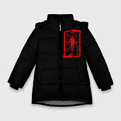 Куртка зимняя для девочки Stranger Things Векна, цвет: 3D-светло-серый