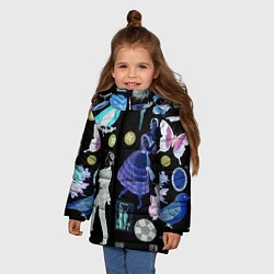 Куртка зимняя для девочки Underground pattern Fashion 2077, цвет: 3D-красный — фото 2