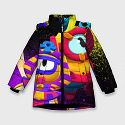 Куртка зимняя для девочки Otis Pharaotis, цвет: 3D-черный