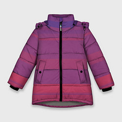 Зимняя куртка для девочки Закатные линии
