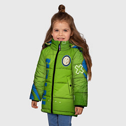 Куртка зимняя для девочки Inter Поле, цвет: 3D-красный — фото 2