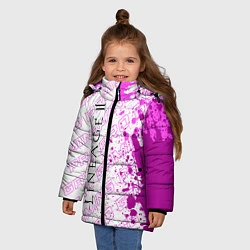 Куртка зимняя для девочки Lineage 2 pro gaming: по-вертикали, цвет: 3D-черный — фото 2