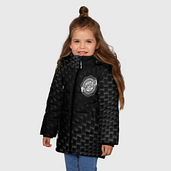 Куртка зимняя для девочки Chrysler карбоновый фон, цвет: 3D-черный — фото 2