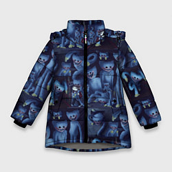 Куртка зимняя для девочки Хагги Вагги паттерн, цвет: 3D-светло-серый