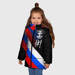 Куртка зимняя для девочки Джиу-джитсу : Россия, цвет: 3D-светло-серый — фото 2