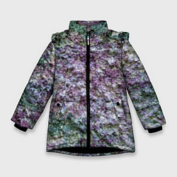 Зимняя куртка для девочки Текстура необработанного гранита