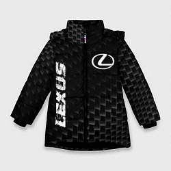 Зимняя куртка для девочки Lexus карбоновый фон