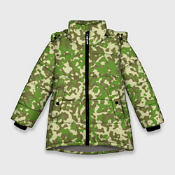 Куртка зимняя для девочки Камуфляж ЕМР цифра, цвет: 3D-светло-серый