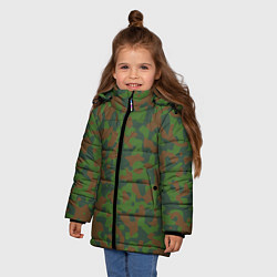 Куртка зимняя для девочки Камуфляж WW2 Soviet, цвет: 3D-светло-серый — фото 2
