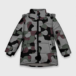 Куртка зимняя для девочки Камуфляж Urban Night, цвет: 3D-светло-серый