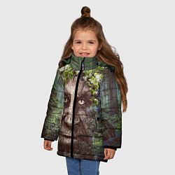 Куртка зимняя для девочки Мудрое Таинственное Дерево, цвет: 3D-красный — фото 2