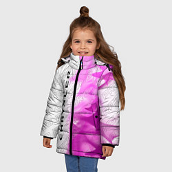 Куртка зимняя для девочки Chrysler pro racing: по-вертикали, цвет: 3D-черный — фото 2