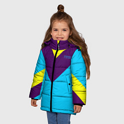 Куртка зимняя для девочки FIRM как в 80х, цвет: 3D-светло-серый — фото 2