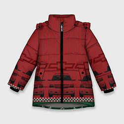 Куртка зимняя для девочки Новогодний Tahoe, цвет: 3D-светло-серый