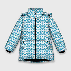 Куртка зимняя для девочки Узел верёвочный, цвет: 3D-черный