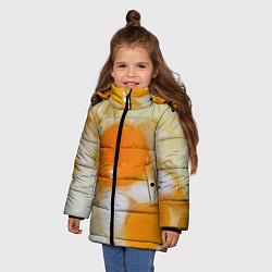 Куртка зимняя для девочки Яичница с салом, цвет: 3D-светло-серый — фото 2
