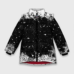 Зимняя куртка для девочки Новогодний снегопад