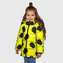 Куртка зимняя для девочки Кротовуха, цвет: 3D-красный — фото 2
