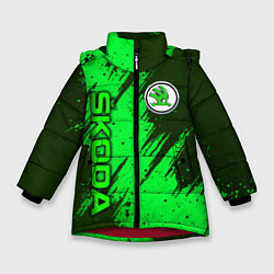 Зимняя куртка для девочки Skoda - green