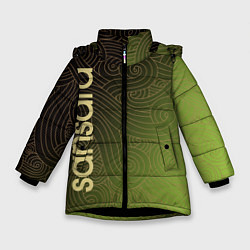 Куртка зимняя для девочки Sansara, цвет: 3D-черный
