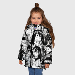 Куртка зимняя для девочки Цую Асуи - Моя геройская академия, цвет: 3D-светло-серый — фото 2