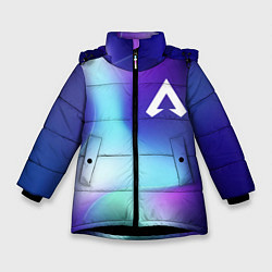 Куртка зимняя для девочки Apex Legends northern cold, цвет: 3D-черный