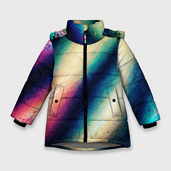Зимняя куртка для девочки Абстракция вселенной