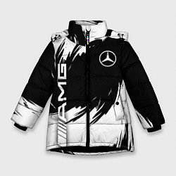Зимняя куртка для девочки Mercedes benz - white color