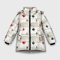 Зимняя куртка для девочки Покер