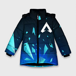 Куртка зимняя для девочки Apex Legends взрыв частиц, цвет: 3D-черный