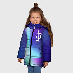 Куртка зимняя для девочки Doom northern cold, цвет: 3D-черный — фото 2