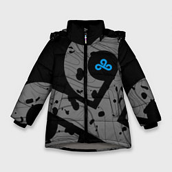 Куртка зимняя для девочки Форма Cloud 9 black, цвет: 3D-светло-серый