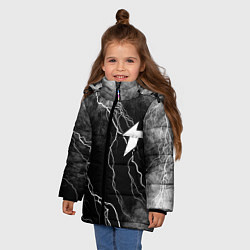 Куртка зимняя для девочки Thunder awaken молнии, цвет: 3D-красный — фото 2