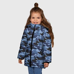 Куртка зимняя для девочки Камуфляж Омона и Росгвардии, цвет: 3D-светло-серый — фото 2