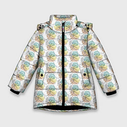 Зимняя куртка для девочки Кленовые листики
