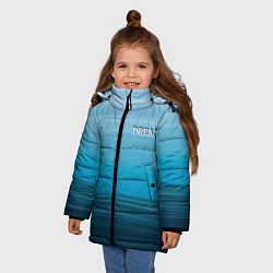 Куртка зимняя для девочки Dream на градиенте, цвет: 3D-светло-серый — фото 2