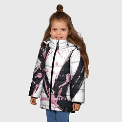 Куртка зимняя для девочки XO, цвет: 3D-черный — фото 2