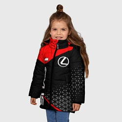 Куртка зимняя для девочки Lexus - red sportwear, цвет: 3D-черный — фото 2