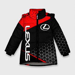 Куртка зимняя для девочки Lexus - red sportwear, цвет: 3D-светло-серый