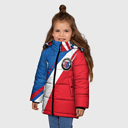 Куртка зимняя для девочки Alpine BMW - colors, цвет: 3D-светло-серый — фото 2