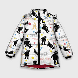 Зимняя куртка для девочки Космическое приключение паттерн