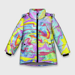 Куртка зимняя для девочки Flash of colors, цвет: 3D-светло-серый