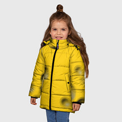 Куртка зимняя для девочки Сырная плоскость, цвет: 3D-красный — фото 2