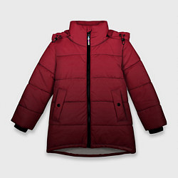 Зимняя куртка для девочки Градиент цвета тёмный кабаре