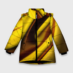 Зимняя куртка для девочки Желтая футболка