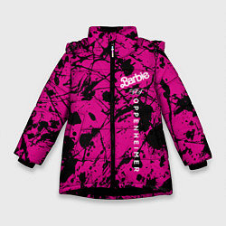 Зимняя куртка для девочки Barbie vs Oppenheimer - meme - abstraction