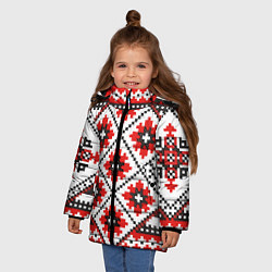 Куртка зимняя для девочки Удмурт мода, цвет: 3D-красный — фото 2